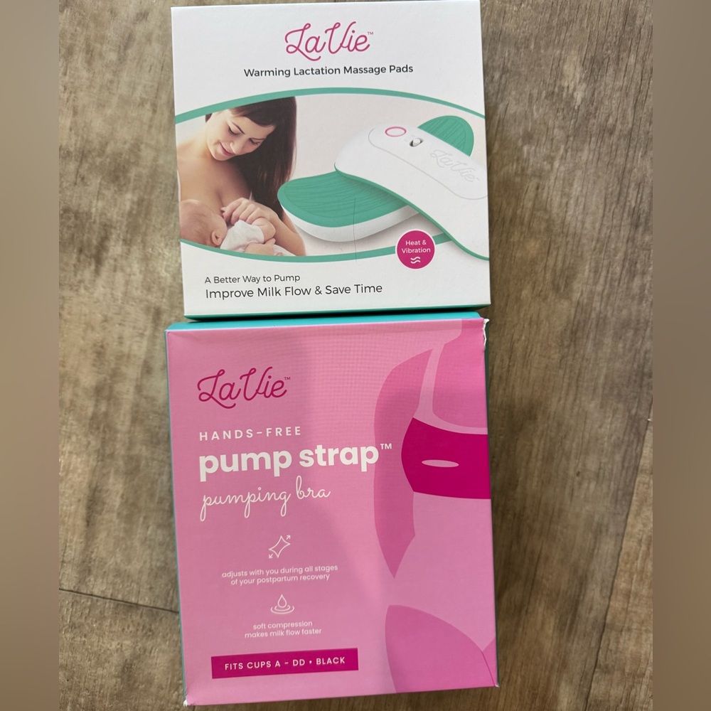 LaVie Pumping Band and Lactaction Warming massagers